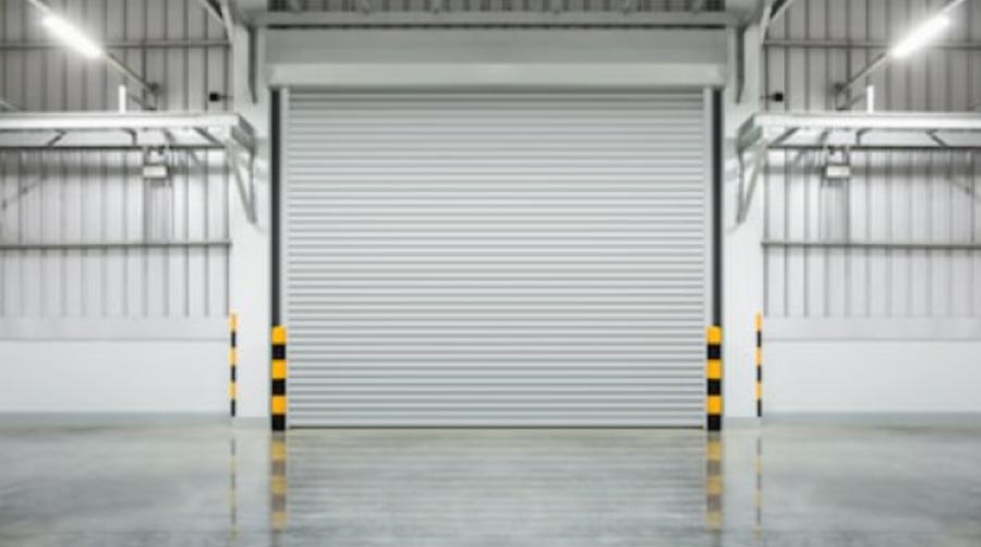 big industrial garage door